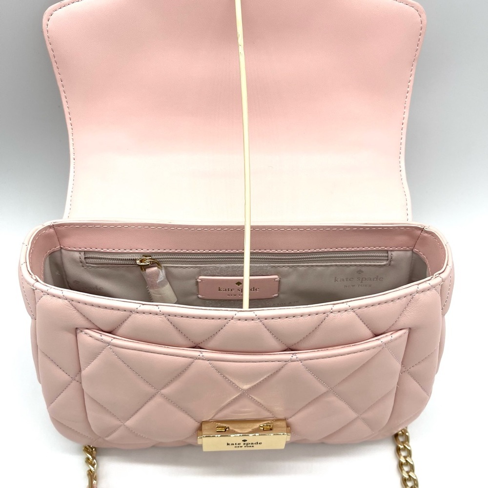 Kate Spade Carey Small Quilted Leather Flap Shoulder Crossbody Bag - Picture 7 of 9